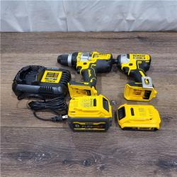 AS-IS 20V MAX Cordless Brushless Hammer Drill/Driver 2 Tool Combo Kit with FLEXVOLT ADVANTAGE