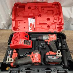 AS-IS Milwaukee M18 FUEL 18V Lithium-Ion Brushless Cordless Hammer Drill and Impact Driver Combo Kit (2-Tool) with 2 Batteries