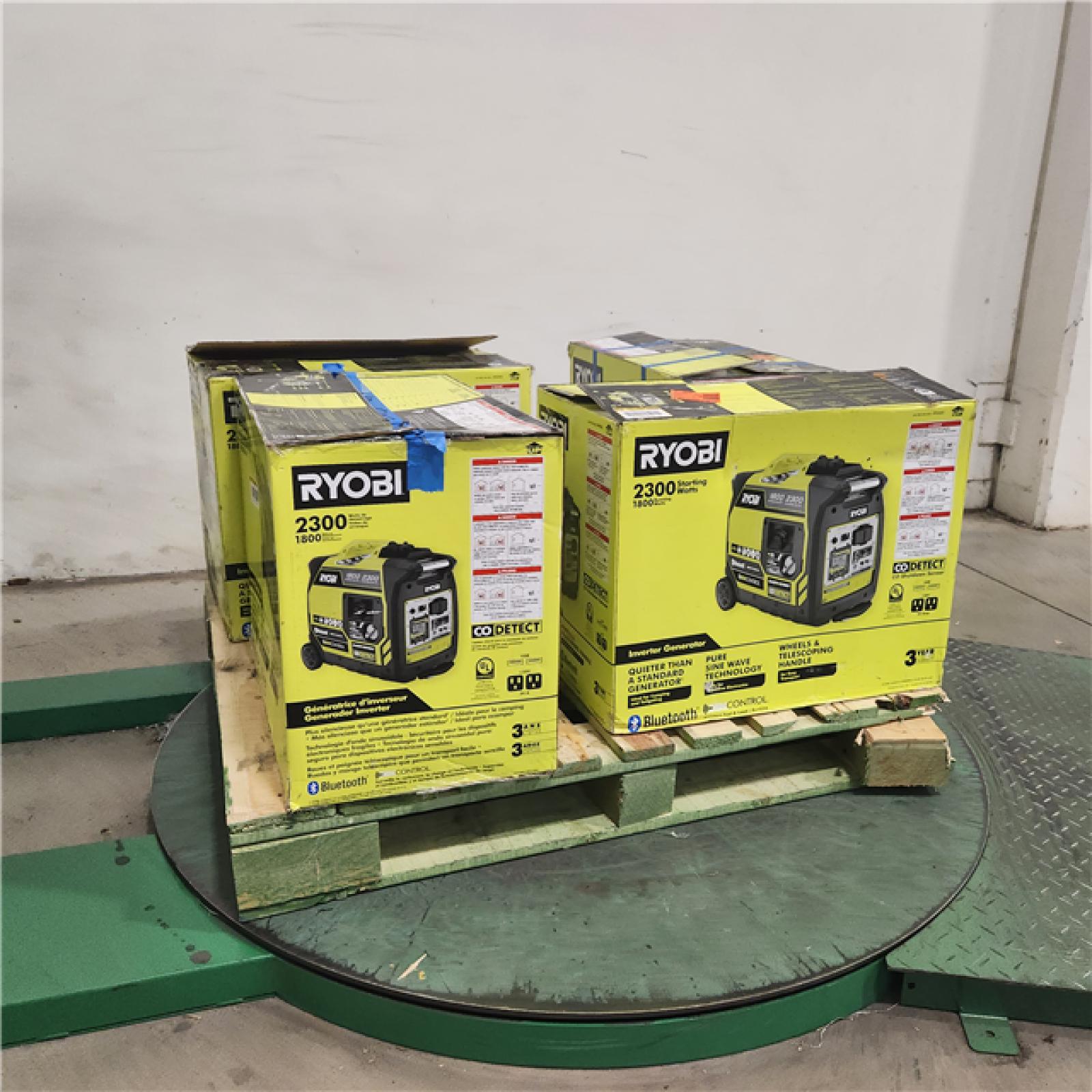 Dallas Location - As-Is Ryobi 2300-Watt Bluetooth Inverter Generator(Lot Of 4)