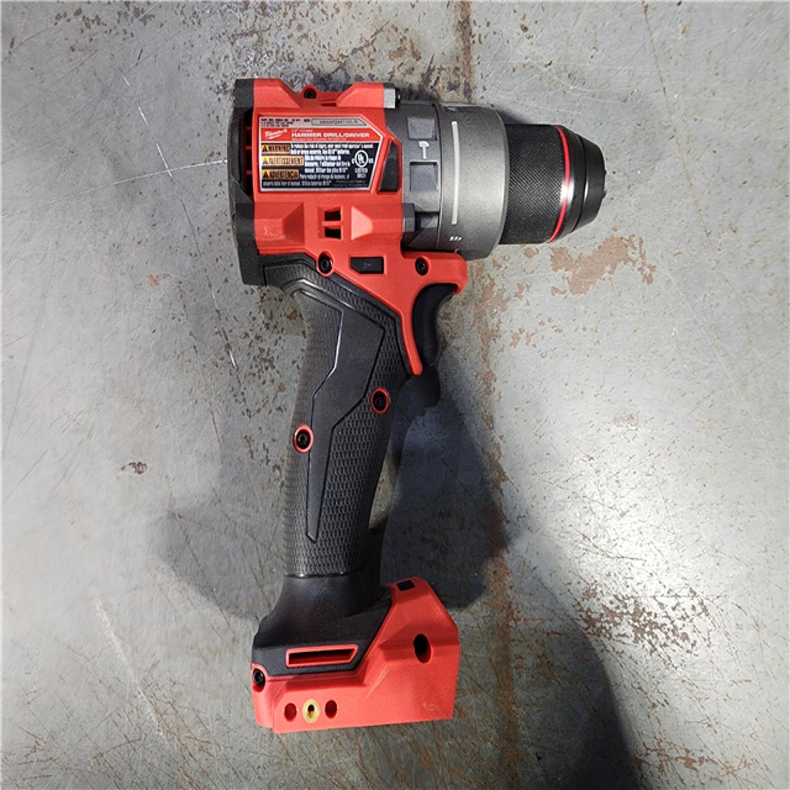 HOUSTON LOCATION - AS-IS Milwaukee 2904-22 Hammer Drill Driver Kit with Batteries  Charger & Tool Case  Red