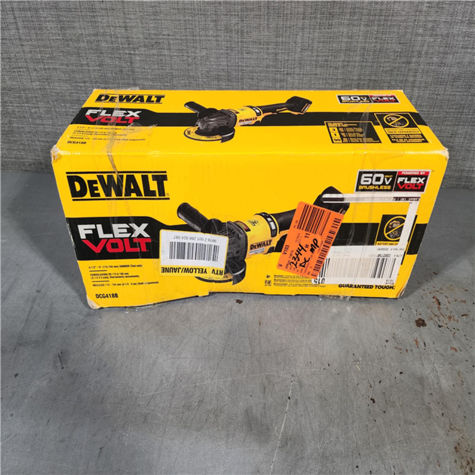 HOUSTON LOCATION - AS-IS (APPERS LIKE NEW) FLEXVOLT 60V MAX Cordless Brushless 4.5 in. to 6 in. Small Angle Grinder with Kickback Brake (Tool Only)