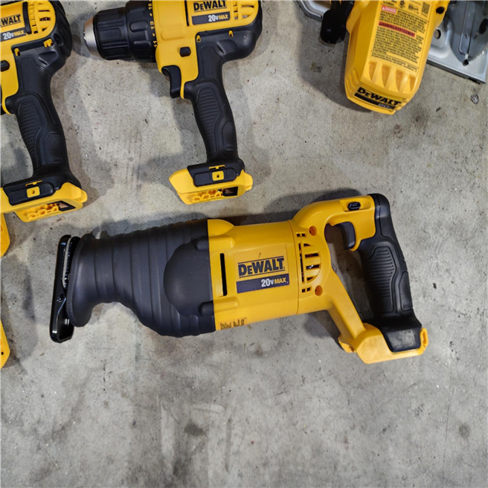 HOUSTON LOCATION - AS-IS (APPEARS LIKE NEW) Dewalt 20V MAX 9-Tool Power-Tool Combo Kit W/ Soft Case Including 2 Batteries & Charger