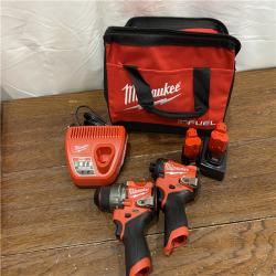 AS-ISMilwaukee 3497-22 12V Brushless Hammer Drill and Impact Driver Combo Kit