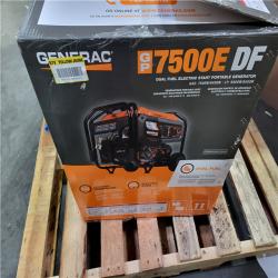 CALIFORNIA AS-IS GENERAC GP 7500E DF DUAL FUEL ELECTRIC START PORTABLE GENERATOR