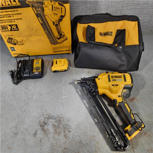 HOUSTON LOCATION - AS-IS DEWALT 20V MAX XR 15 Ga. Cordless 34 Deg Nailer 20 V