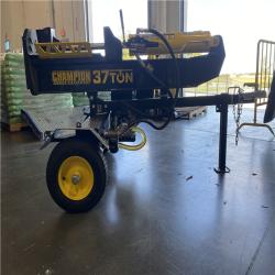 DALLAS LOCATION - AS-IS Champion Power Equipment 37 Ton 338cc Gas Powered Log Splitter with Vertical/Horizontal Operation and Auto Return-with Hydraulic Oil