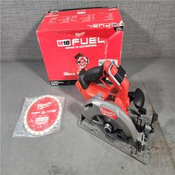 HOUSTON LOCATION - AS-IS Milwaukee M18 FUEL 18V Lithium-Ion Brushless Cordless 7-1/4 in. Circular Saw (Tool-Only)