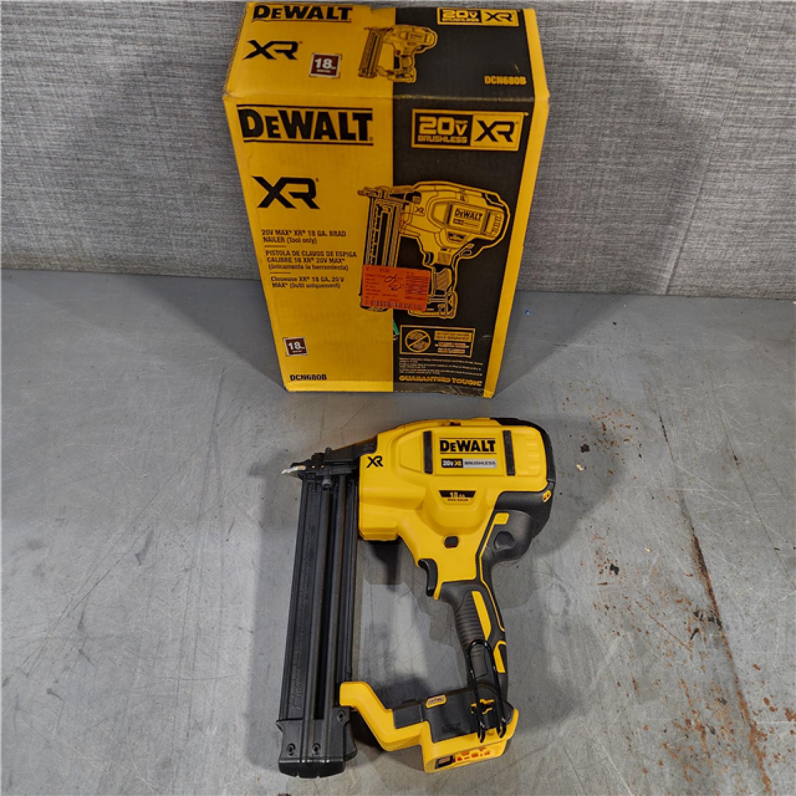 HOUSTON LOCATION - AS-IS DeWalt 20V MAX XR Lithium-Ion Electric Cordless 18-Gauge Brad Nailer (Tool Only)