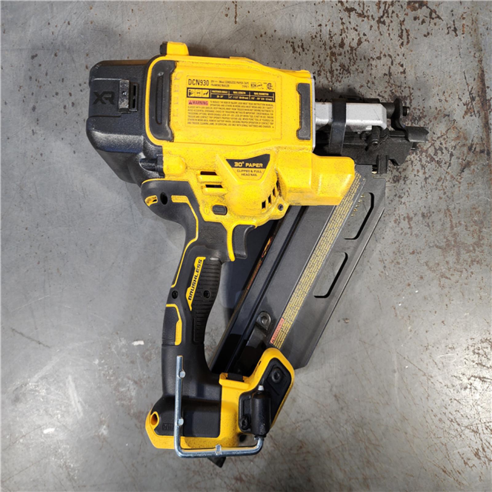 HOUSTON LOCATION - AS-IS DEWALT 20-Volt 30Â° Cordless Framing Nailer (Tool-Only)