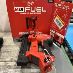 AS-IS MILWAUKEE M18 FUEL 18-Volt Lithium-Ion Brushless Cordless 18-Gauge 1/4 in. Narrow Crown Stapler (Tool-Only)