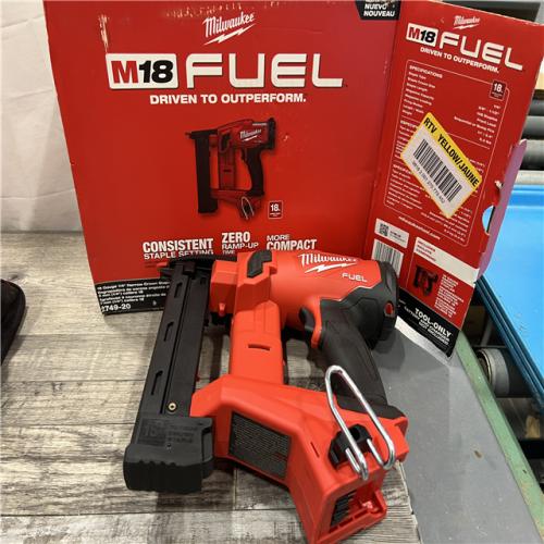 AS-IS MILWAUKEE M18 FUEL 18-Volt Lithium-Ion Brushless Cordless 18-Gauge 1/4 in. Narrow Crown Stapler (Tool-Only)