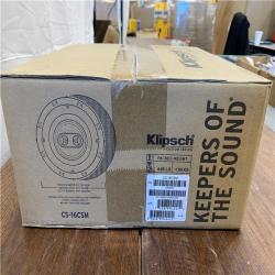 NEW! Klipsch 6.5 Stereo In-Ceiling Speaker in Black and White