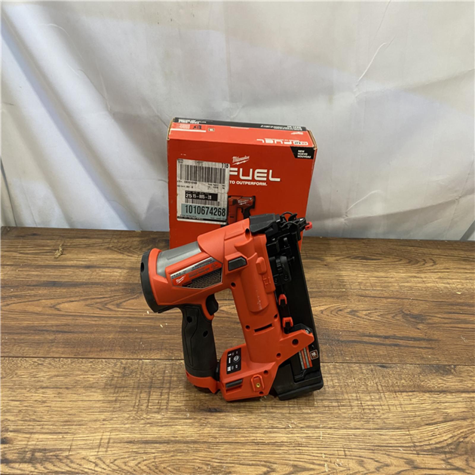 AS IS M12 FUEL 12-Volt Lithium-Ion Brushless Cordless 18-Guage Compact Brad Nailer (Tool Only)