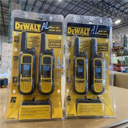 NEW! - DEWALT DXFRS800 22-Channel Two Way Radio Walkie Talkies -(2 PACK)