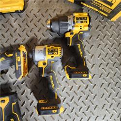 HOUSTON LOCATION - AS-IS DEWALT 20-Volt Maximum Lithium-Ion Cordless 4-Tool Combo Kit with (2) 4 Ah Batteries and Charger