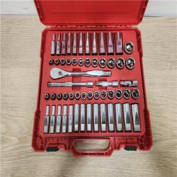 Phoenix Location Milwaukee 3/8 in. Drive SAE/Metric Ratchet and Socket Mechanics Tool Set (56-Piece)