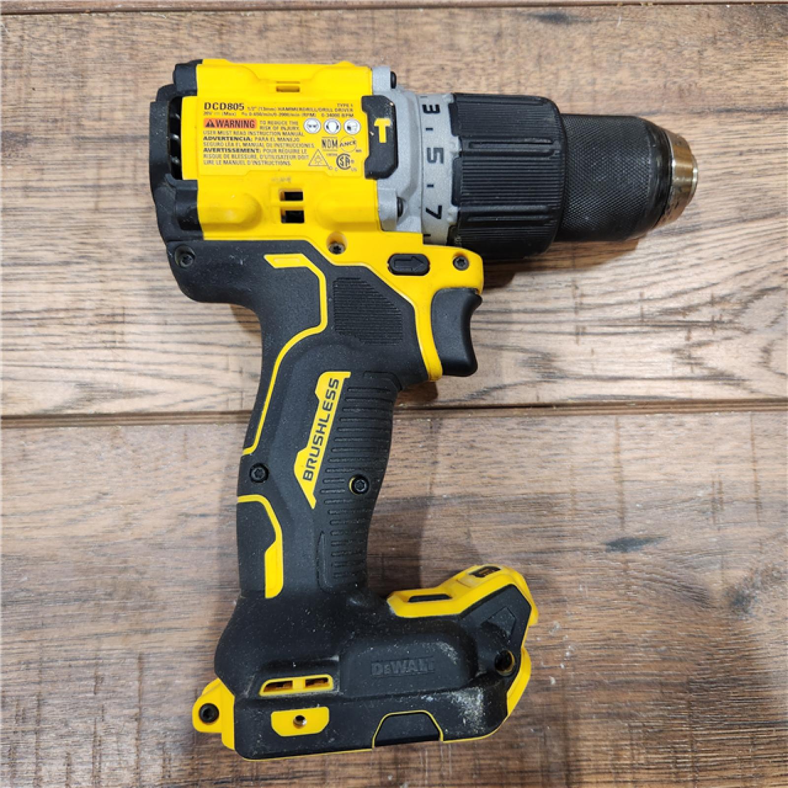 AS-IS DEWALT 20-Volt Compact Cordless 1/2 in. Hammer Drill (Tool-Only)