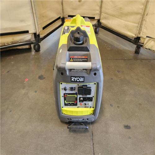 California AS-IS Ryobi 2 300-Watt Recoil Start Bluetooth Super Quiet Gasoline Powered Digital Inverter Generator with CO Shutdown Sensor