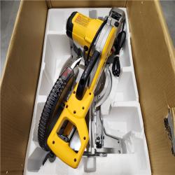 AS-IS DEWALT 15 Amp Corded 12 in. Double Bevel Sliding Compound Miter Saw