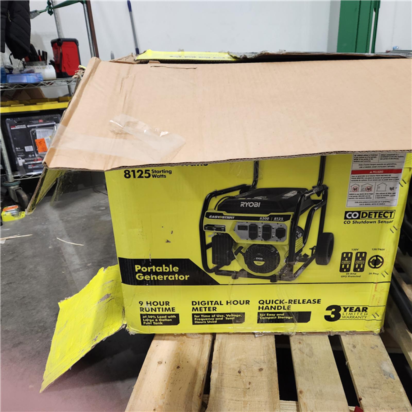 Dallas Location - As-Is Ryobi 6500-Watt Generator