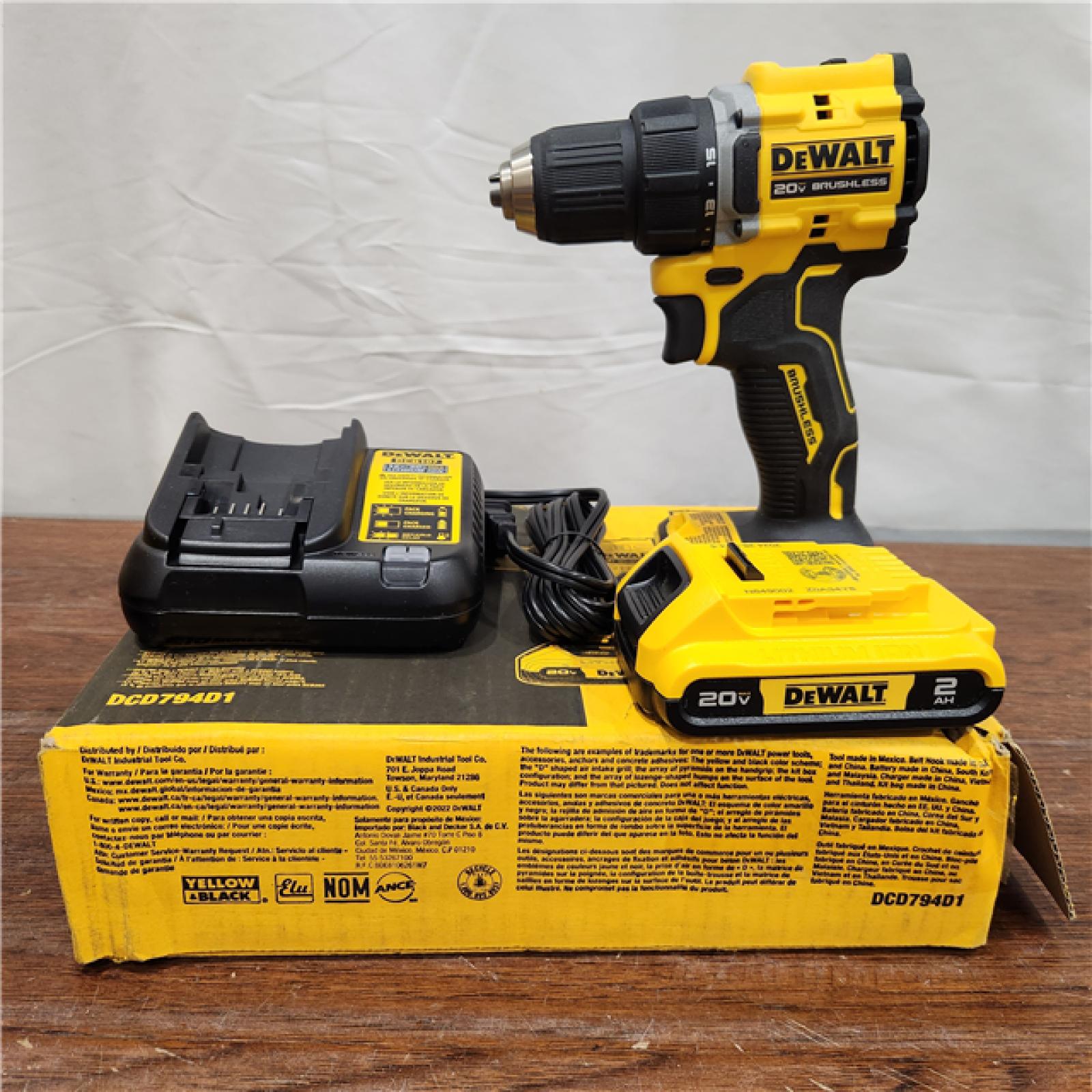 AS-IS DeWalt ATOMIC COMPACT SERIESâ„¢ 20V MAX* Brushless Cordless 1/2 in. Drill/Driver