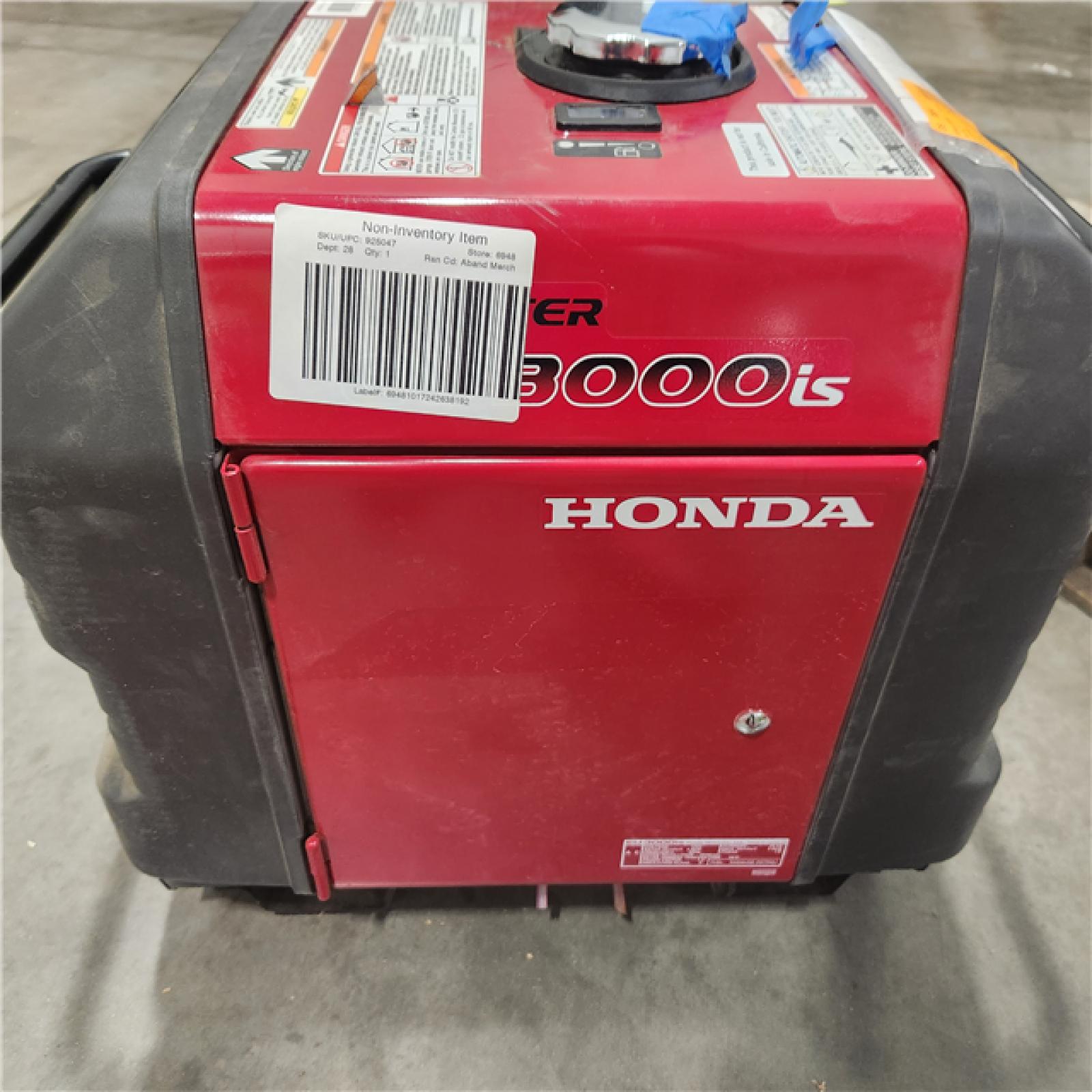 Dallas Location - As-Is Honda EU3000iS Super Quiet Inverter Generator