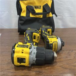 AS-ISDEWALT 20V MAX XR Hammer Drill and ATOMIC Impact Driver 2 Tool Cordless Combo Kit with (2) 4.0Ah Batteries, Charger, and Bag