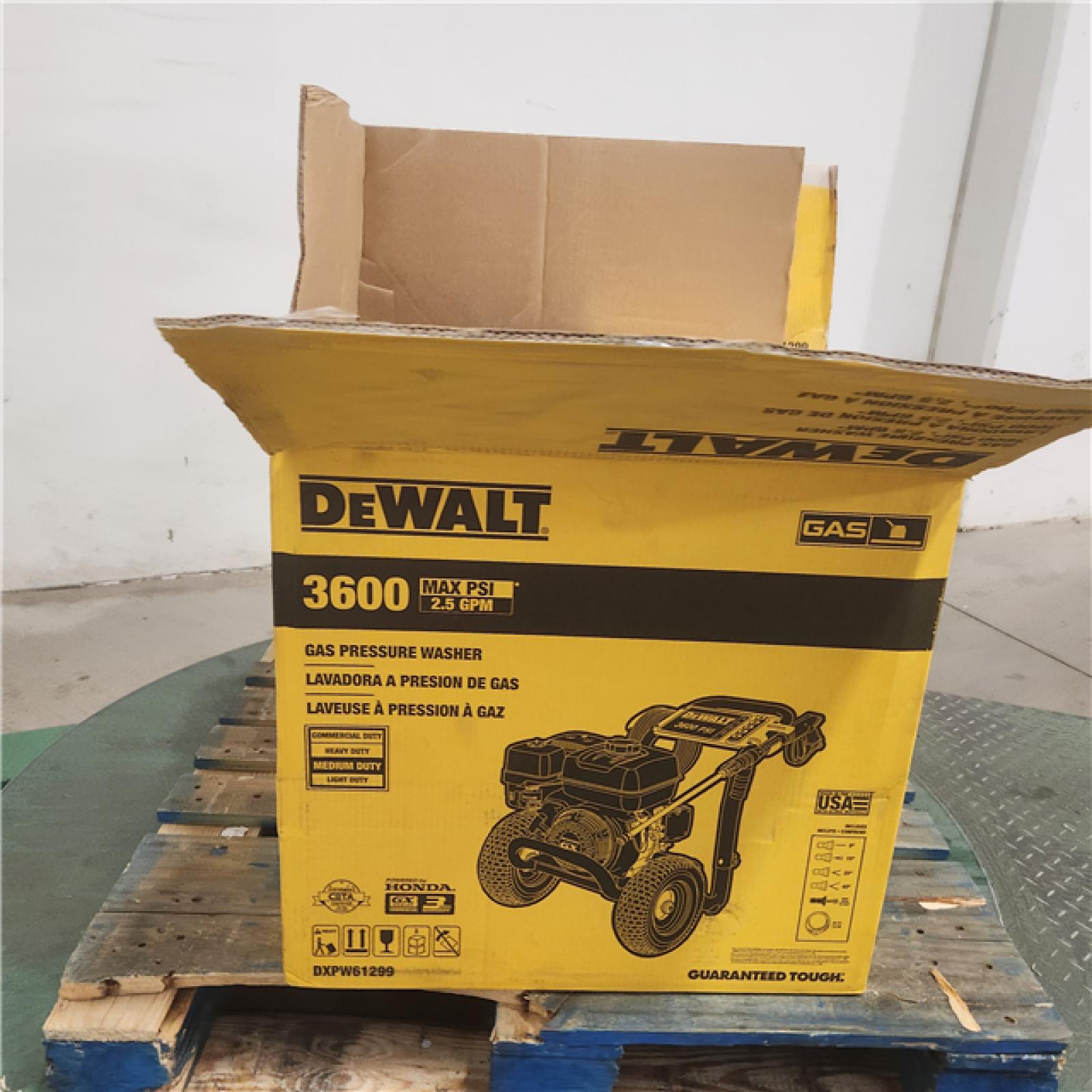 Dallas Location - As-Is DeWalt 3600 DXPW61299 PSI 2.5GPM Gas Pressure Washer(Lot Of 2)