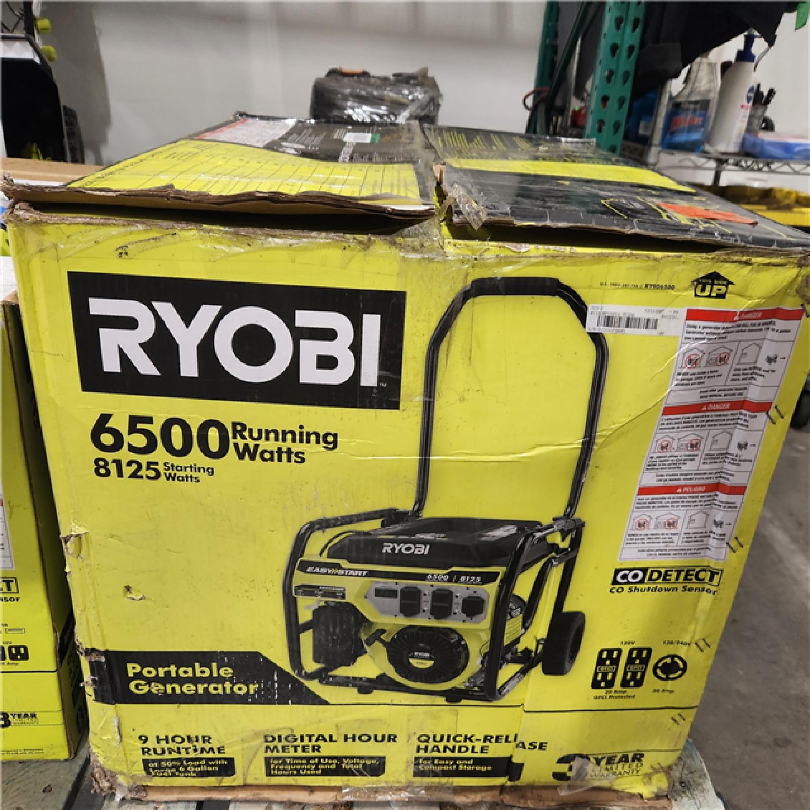 Dallas Location - As-Is Ryobi Is the 6500 watt generator