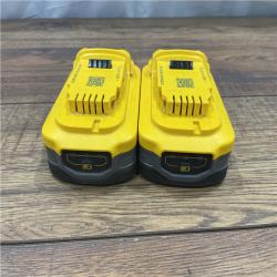 AS-IS DEWALT POWERSTACK 20V Lithium-Ion 5.0Ah Battery Pack (2 Pack)