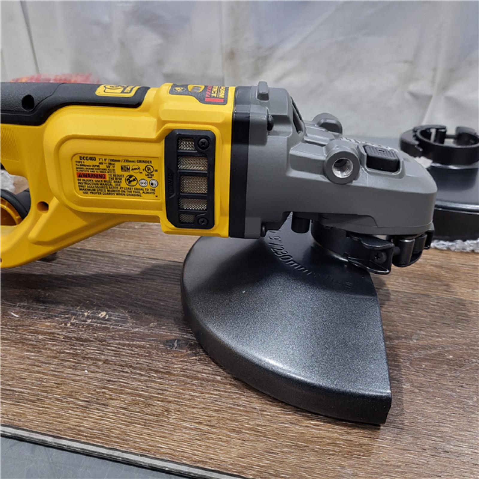 AS-IS DeWalt DCG460 54v XR Cordless FLEXVOLT Angle Grinder 230mm 2 X 9ah Li-ion Charger Case