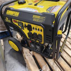 Dallas Location - As-Is  Champion Power Equipment 12,000/9,500-Watt Portable Generator