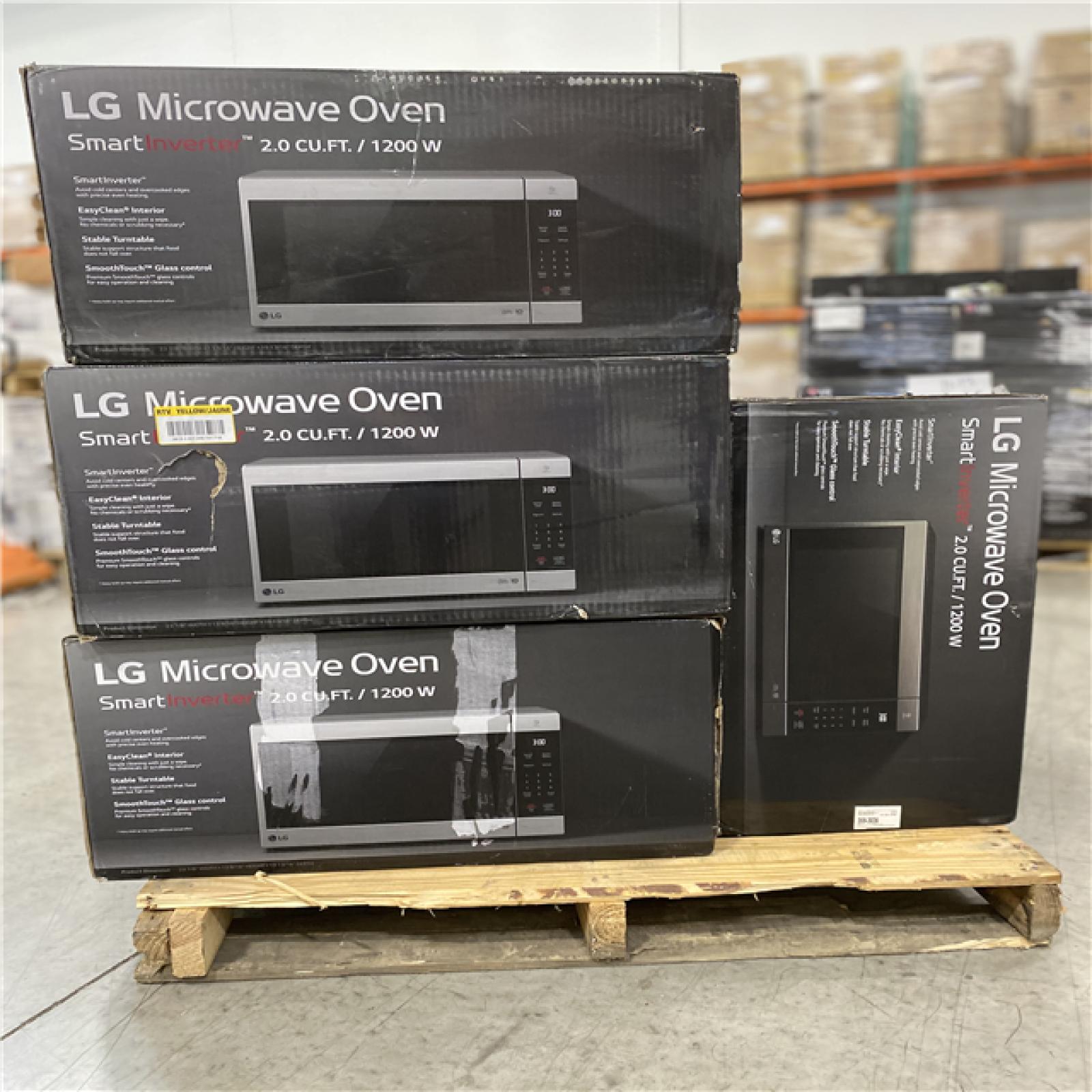 DALLAS LOCATION - MIXED LG MICROWAVE OVEN PALLET -( 8 UNITS )