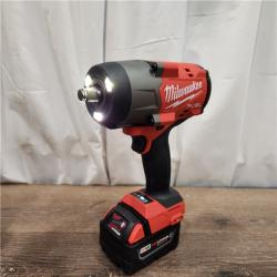 AS-IS Milwaukee M18 1/2 in. Cordless Brushless High Torque Impact Wrench Kit (Battery & Charger)