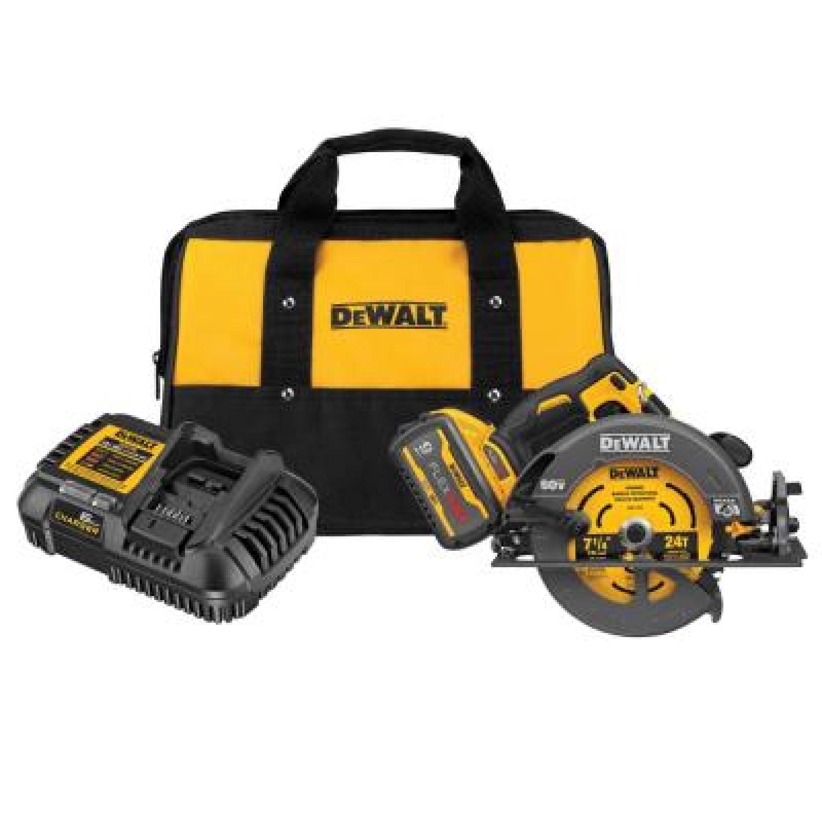 NEW! DEWALT FLEXVOLT 60V MAX Brushless 7-1/4 Cordless Circular Saw with Brake Kit