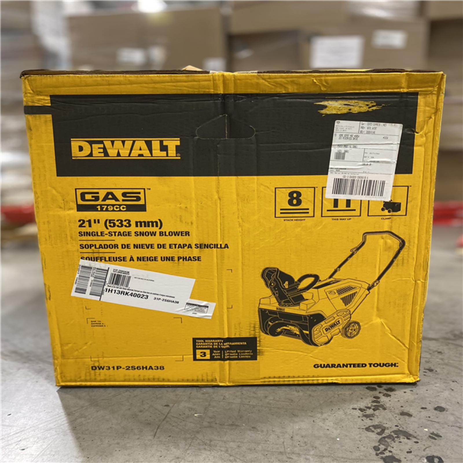 NEW! - DEWALT 21 in. 179 cc Single-Stage Gas Snow Blower