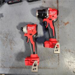 HOUSTON LOCATION - AS-IS (APPEARS LIKE NEW) Milwaukee M18 Compact Brushless 2-Tool Combo Kit