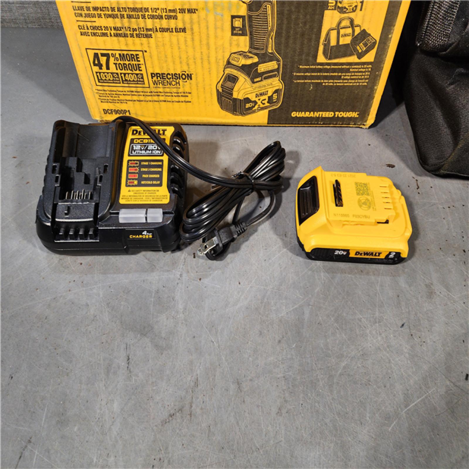 HOUSTON LOCATION - AS-IS DEWALT 20V MAX* XR 1/2  High Torque Impact Wrench with Hog Ring Anvil