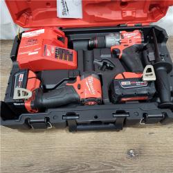 AS-IS M18 FUEL 18V Lithium-Ion Brushless Cordless Hammer Drill and Impact Driver Combo Kit (2-Tool) with 2 Batteries