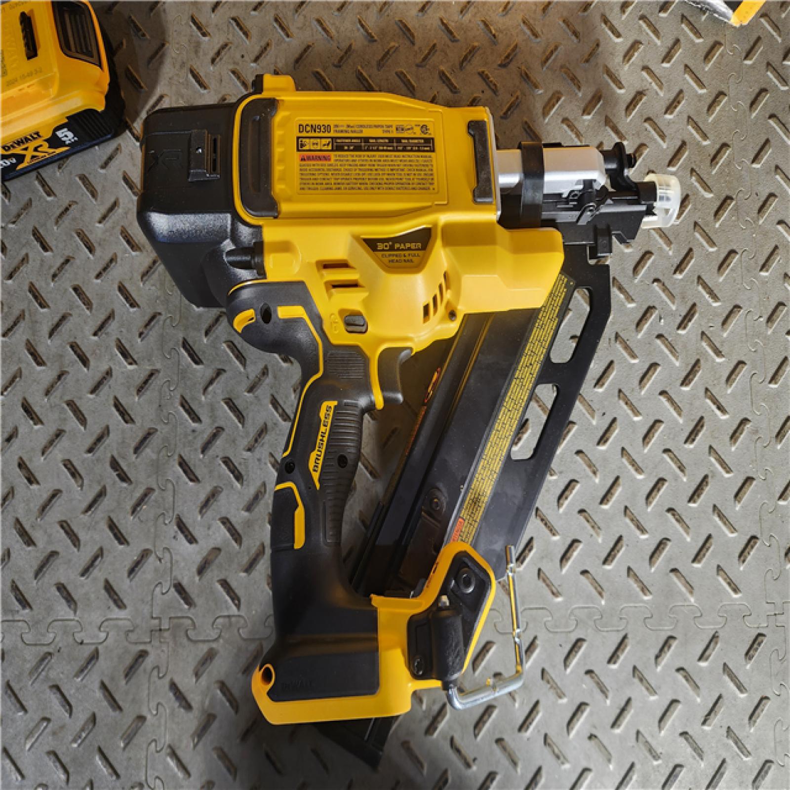 HOUSTON LOCATION - AS-IS (APPEARS LIKE NEW) 20-Volt 30° Cordless Framing Nailer Kit with 5.0 Ah Lithium-Ion Battery and Charger