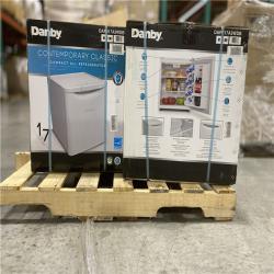 NEW! - DANBY 18-inch, 1.7 cu. ft. Compact Refrigerator PALLET - (3 UNITS)