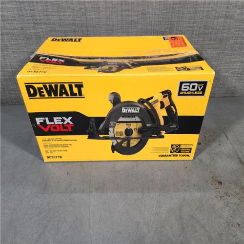 HOUSTON LOCATION - AS-IS DEWALT FLEXVOLT 60V MAX Cordless Brushless 7-1/4 in. Wormdrive Style Circular Saw (Tool Only)