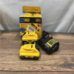 AS-IS DEWALT 20V MAX Lithium-Ion 6.0Ah and 4.0Ah Battery and Charger Starter Kit