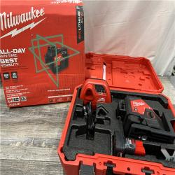 AS-IS Milwaukee-3632-21 M12 Green Beam Laser 360Â° 3-Plane Kit