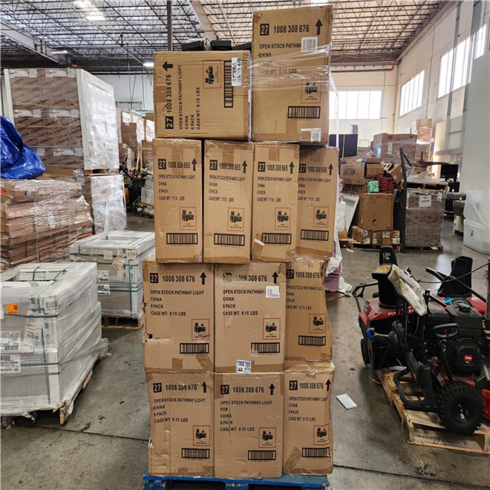 Phoenix Location Hampton Bay Charlotte Solar Black LED Path Light 20 Lumens Pallet (6 Lights Per Box, 35 Boxes)