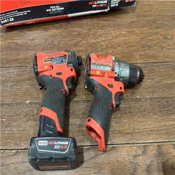 AS-ISMilwaukee 3497-22 12V Brushless Hammer Drill and Impact Driver Combo Kit