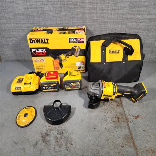 HOUSTON LOCATION - AS-IS (APPEARS LIKE NEW) DeWalt Flexvolt 60V Max Cordless Grinder  4.5 in; 6 in  Kit  1 KT (115-DCG418X2)