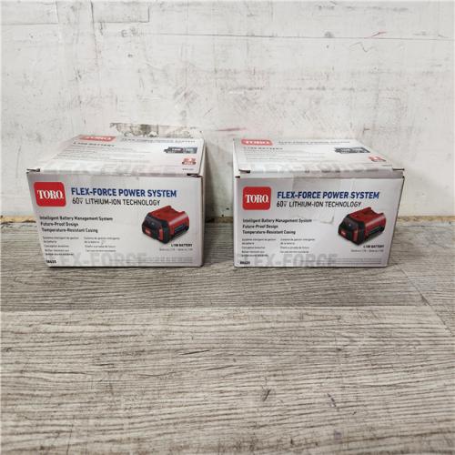 Phoenix Location NEW Toro 60V MAX* Flex-Force 2.5Ah Lithium-Ion Battery (2 Pack)