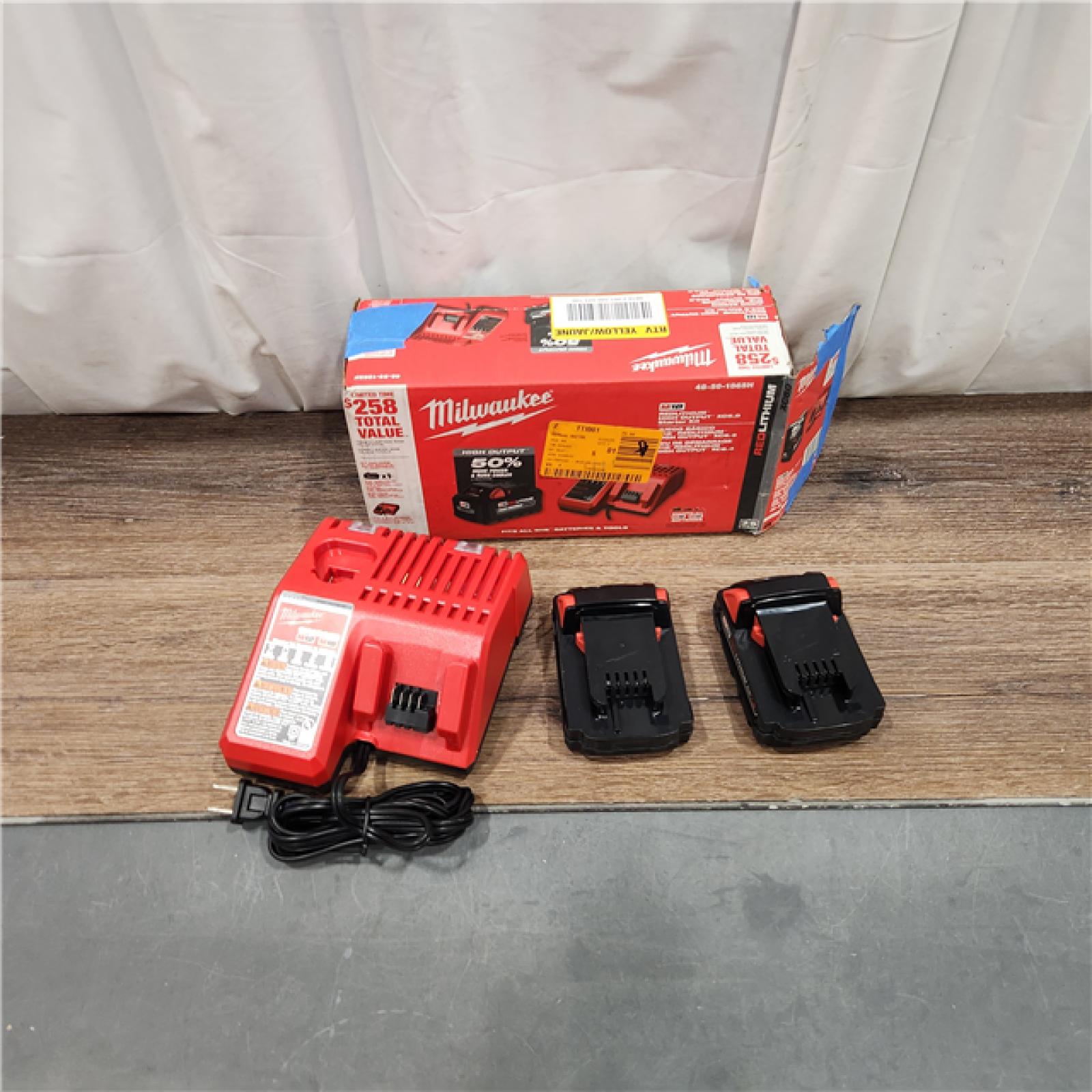 AS IS M18 18-Volt Lithium-Ion High Output Starter Kit with 6.0 Ah Battery and Charger