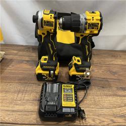 AS IS DEWALT 20V MAX XR Hammer Drill and ATOMIC Impact Driver 2 Tool Cordless Combo Kit with (2) 4.0Ah Batteries, Charger, and Bag